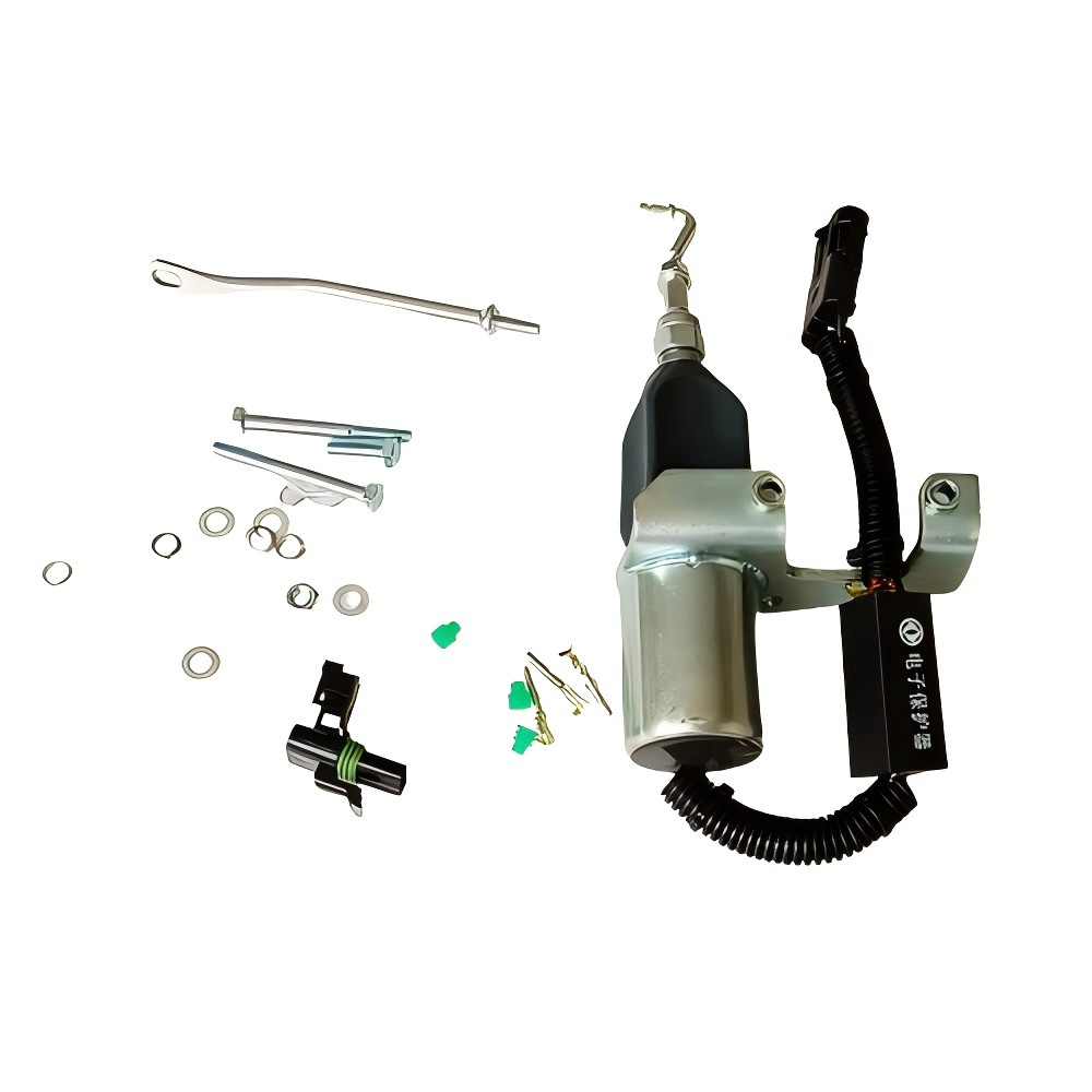 5304951 Oil Cut-off Solenoid Valve Cummins QSL9.3 Machinery Diesel Engine Spare Parts